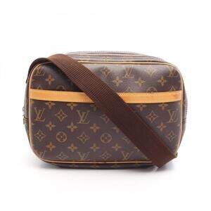 LOUIS VUITTON Brown Monogram Leather Shoulder Bag